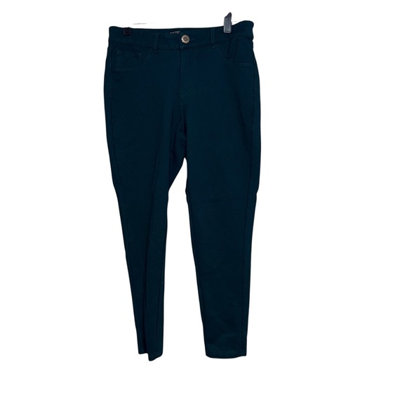 Dictionary Women's Teal Green Skinny Leg Pants Size 10 - Picture 3 of 3